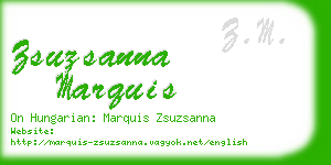 zsuzsanna marquis business card